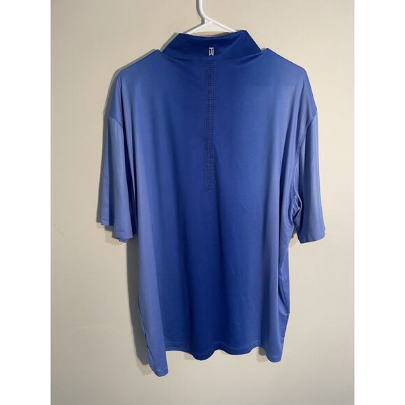 Nike Polo Shirt Mens XL Blue Tiger Woods Collection Dri Fit Golf Outdoors - Picture 4 of 7